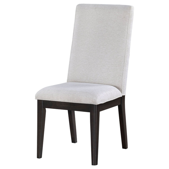 Hathaway Upholstered Dining Side Chair Cream (Set of 2) - Walo Furniture