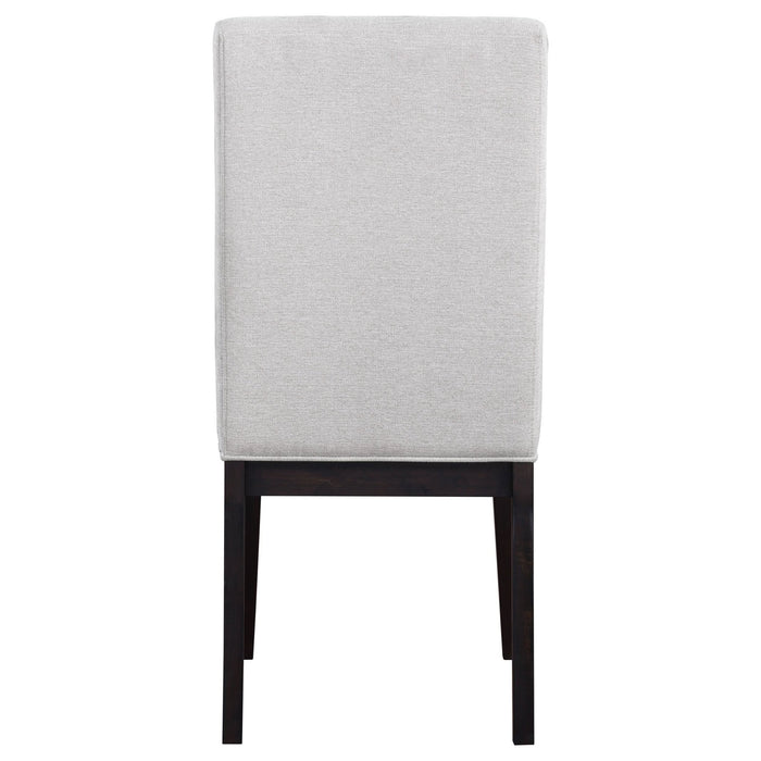 Hathaway Upholstered Dining Side Chair Cream (Set of 2) - Walo Furniture