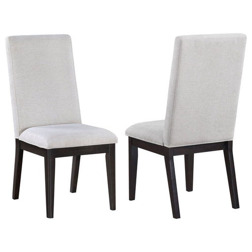 Hathaway Upholstered Dining Side Chair Cream (Set of 2) - Walo Furniture