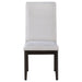 Hathaway Upholstered Dining Side Chair Cream (Set of 2) - Walo Furniture