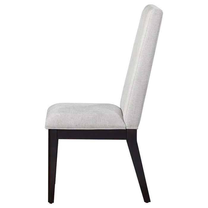 Hathaway Upholstered Dining Side Chair Cream (Set of 2) - Walo Furniture