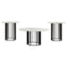 Haven 3 - piece Round Marble Coffee and End Table Set Black - Walo Furniture