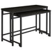 Hawes 4 - piece Multipurpose Counter Height Table Set Black - Walo Furniture