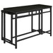 Hawes 4 - piece Multipurpose Counter Height Table Set Black - Walo Furniture