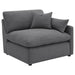 Hobson 6 - piece Upholstered Modular Sectional Sofa Charcoal - Walo Furniture