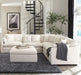 Hobson 6 - piece Upholstered Modular Sectional Sofa Ivory - Walo Furniture