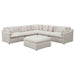 Hobson 6 - piece Upholstered Modular Sectional Sofa Ivory - Walo Furniture