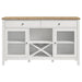 Hollis 2 - door Dining Sideboard Buffet Storage Cabinet White - Walo Furniture