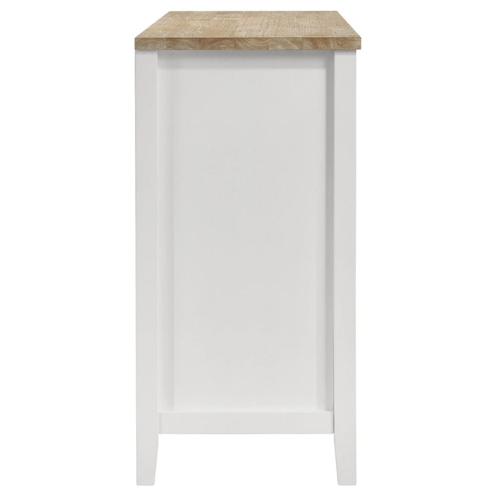 Hollis 2 - door Dining Sideboard Buffet Storage Cabinet White - Walo Furniture