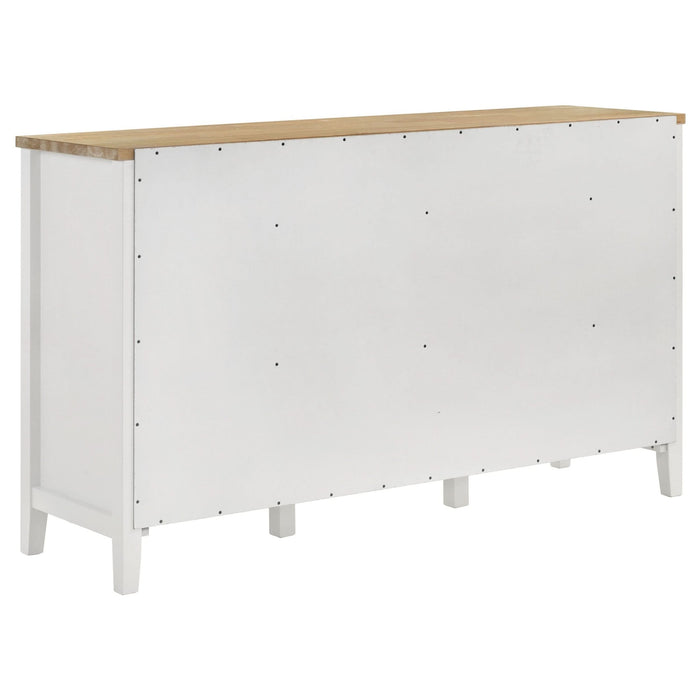 Hollis 2 - door Dining Sideboard Buffet Storage Cabinet White - Walo Furniture