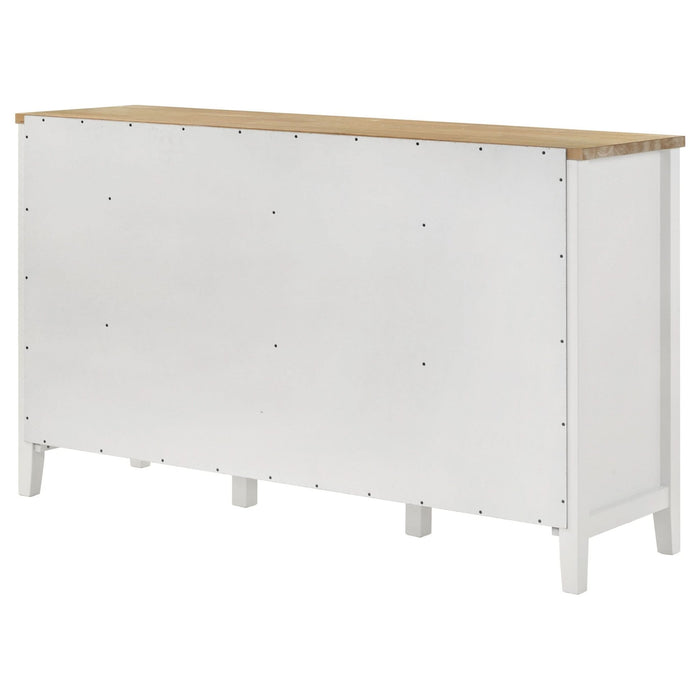 Hollis 2 - door Dining Sideboard Buffet Storage Cabinet White - Walo Furniture