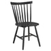 Hollyoak Windsor Wood Dining Side Chair Black (Set of 2) - Walo Furniture