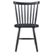 Hollyoak Windsor Wood Dining Side Chair Black (Set of 2) - Walo Furniture