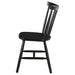 Hollyoak Windsor Wood Dining Side Chair Black (Set of 2) - Walo Furniture