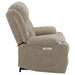 Houston Upholstered Power Lift Recliner Chair Camel - Walo Furniture