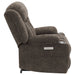 Houston Upholstered Power Lift Recliner Chair Dark Brown - Walo Furniture