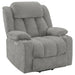 Houston Upholstered Power Lift Recliner Grey - Walo Furniture