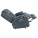 Houston Upholstered Power Lift Recliner Slate Blue - Walo Furniture