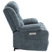 Houston Upholstered Power Lift Recliner Slate Blue - Walo Furniture