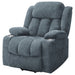 Houston Upholstered Power Lift Recliner Slate Blue - Walo Furniture