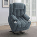 Houston Upholstered Power Lift Recliner Slate Blue - Walo Furniture