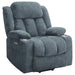 Houston Upholstered Power Lift Recliner Slate Blue - Walo Furniture