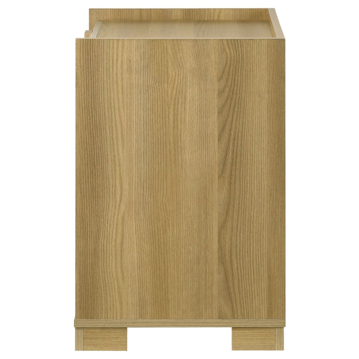 Hyland 2 - drawer Nightstand Bedside Table Natural - Walo Furniture