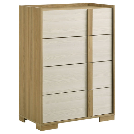 Hyland 4 - drawer Chest of Drawers Natural - Walo Furniture