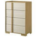 Hyland 4 - drawer Chest of Drawers Natural - Walo Furniture