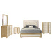 Hyland 5 - piece Eastern King Bedroom Set Natural - Walo Furniture