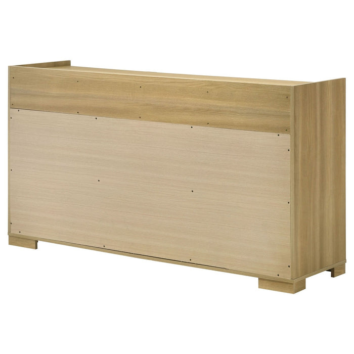 Hyland 6 - drawer Dresser Natural - Walo Furniture