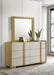 Hyland 6 - drawer Dresser with Mirror Natural - Walo Furniture