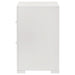 Ives 2 - drawer Nightstand Bedside Table White High Gloss - Walo Furniture