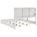 Ives 4 - piece Eastern King Bedroom Set White High Gloss - Walo Furniture