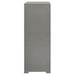 Ives 5 - drawer Bedroom Chest of Drawers Grey High Gloss - Walo Furniture