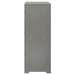 Ives 5 - drawer Bedroom Chest of Drawers Grey High Gloss - Walo Furniture