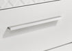 Ives 5 - drawer Bedroom Chest of Drawers White High Gloss - Walo Furniture