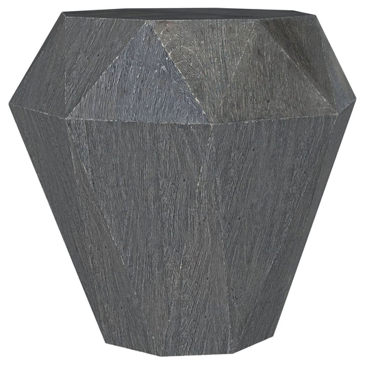 Jacinto Octagonal Solid Mango Wood Side Table Grey - Walo Furniture