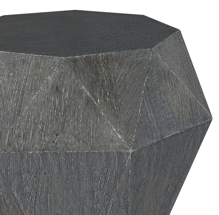 Jacinto Octagonal Solid Mango Wood Side Table Grey - Walo Furniture