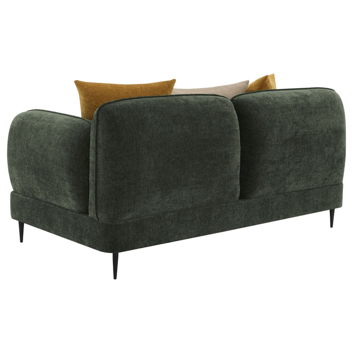 Jade 2 - piece Chenille Upholstered Sofa Set Green - Walo Furniture