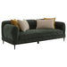 Jade 2 - piece Chenille Upholstered Sofa Set Green - Walo Furniture