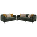 Jade 2 - piece Chenille Upholstered Sofa Set Green - Walo Furniture