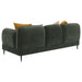 Jade 2 - piece Chenille Upholstered Sofa Set Green - Walo Furniture