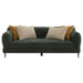 Jade 2 - piece Chenille Upholstered Sofa Set Green - Walo Furniture