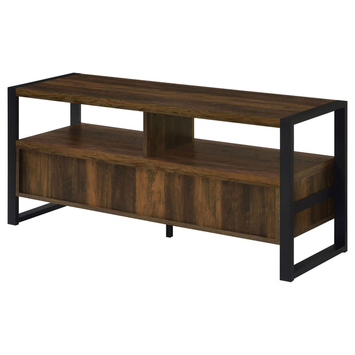 James 2 - drawer Engineered Wood 48" TV Stand Dark Pine - Walo Furniture