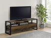 James 3 - drawer Engineered Wood 60" TV Stand Dark Pine - Walo Furniture