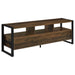 James 3 - drawer Engineered Wood 60" TV Stand Dark Pine - Walo Furniture