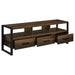 James 3 - drawer Engineered Wood 60" TV Stand Dark Pine - Walo Furniture