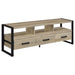 James 3 - drawer Engineered Wood 60" TV Stand Distressed Pine - Walo Furniture