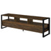 James 3 - drawer Engineered Wood 71" TV Stand Dark Pine - Walo Furniture